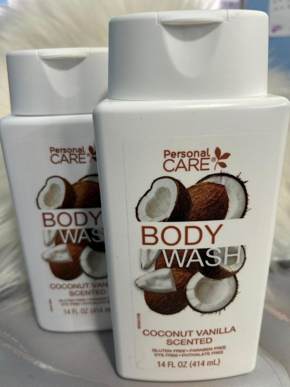 Personal Care Coconut Vanilla Scented Body Wash 14oz - Lot of 2